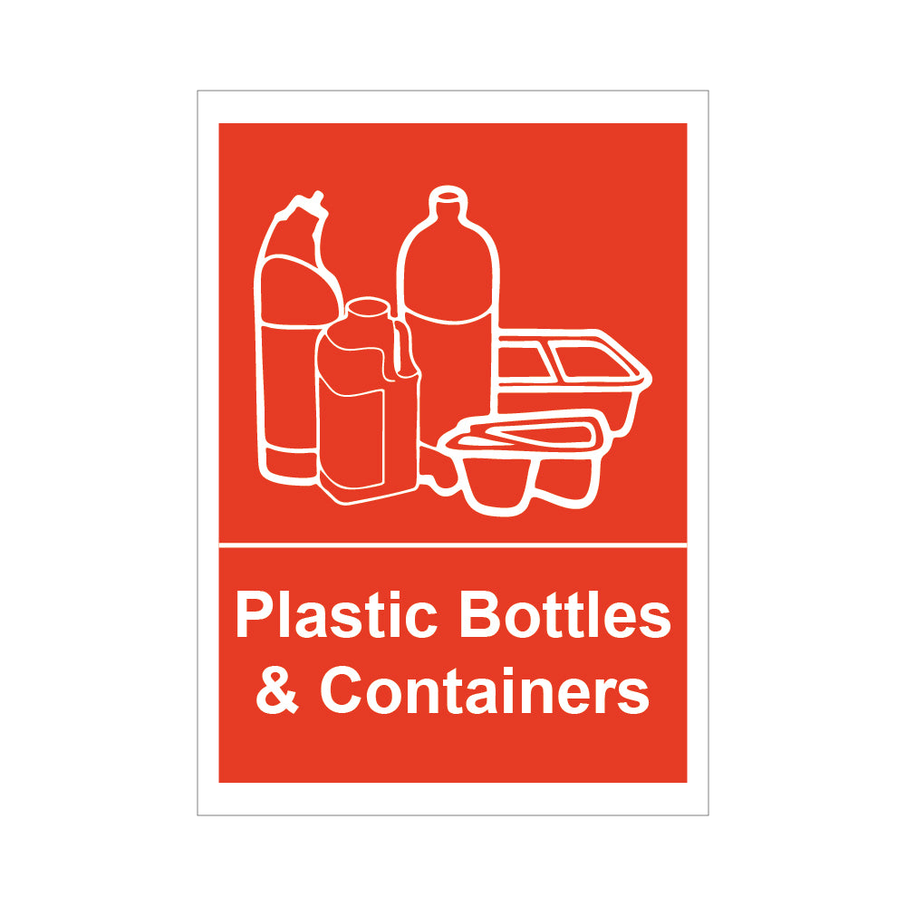 Plastic Bottles & Containers Self Adhesive Vinyl Sticker