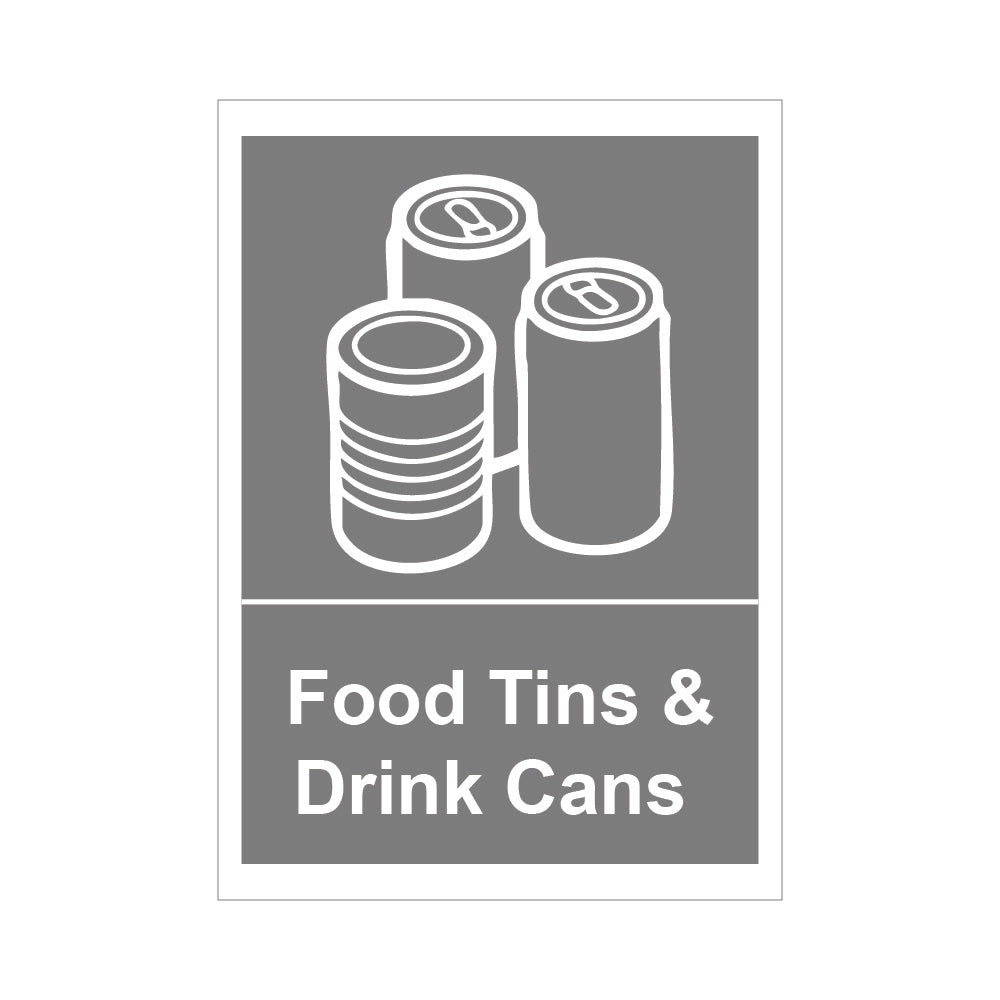 Food Tins & Drink Cans Self Adhesive Vinyl Sticker