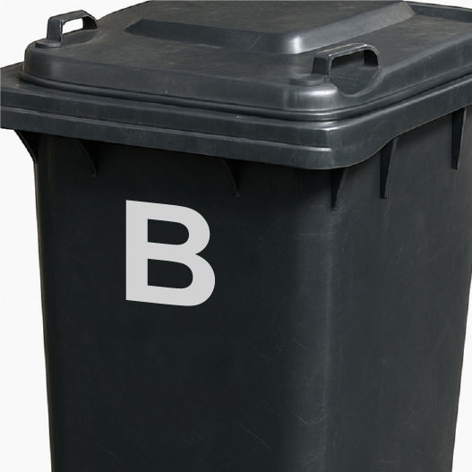 Wheelie Bin Letter Sticker - 110mm x 110mm