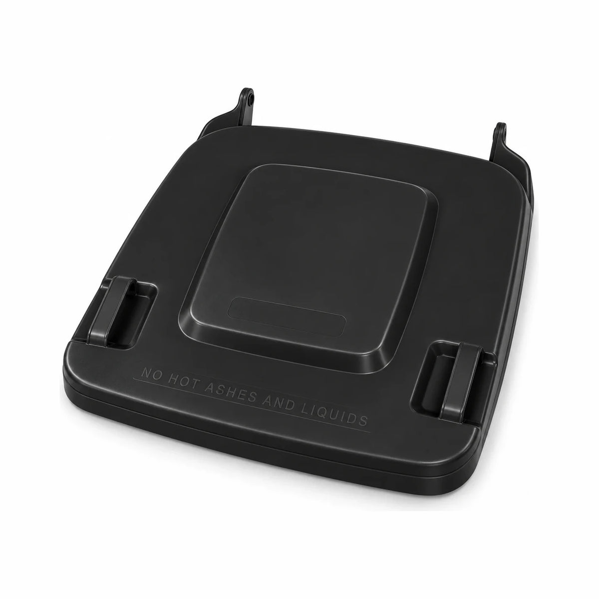 Black replacement lid for a 240L wheelie bin