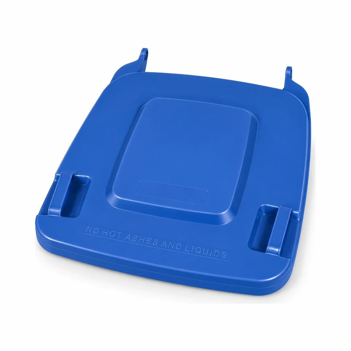 Blue replacement lid for a 240L wheelie bin