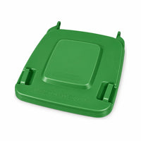 Green replacement lid for a 240L wheelie bin