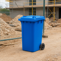 240L blue wheelie bin – view 2