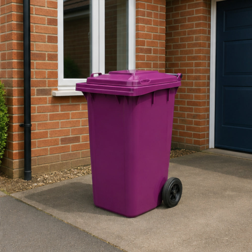 240L Wheelie Bin - Purple