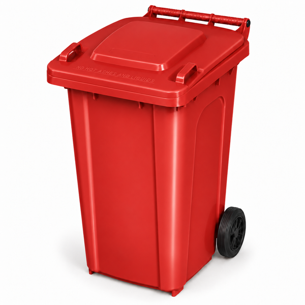 240L Wheelie Bin - Red