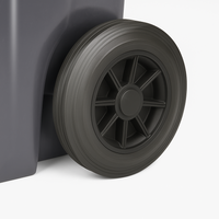 240L black wheelie bin – view 5